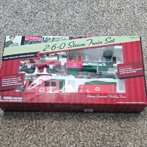 Texaco 2-6-0 Steam Train Set - Red and Green - NIP
